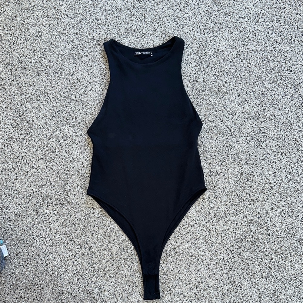 Zara Black tan body suit